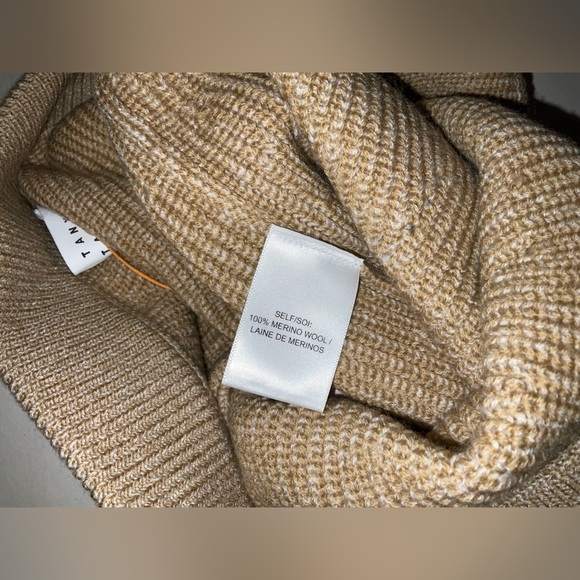 Tanya Taylor Mae Merino Wool Skirt - Size Large - NWT - Camel / tan in color - Picture 13 of 14